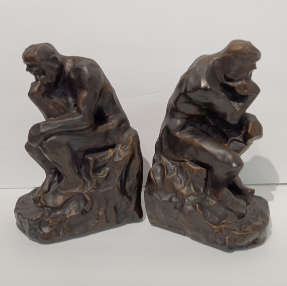 The Thinker Bookends Rodin 1999 heavy
